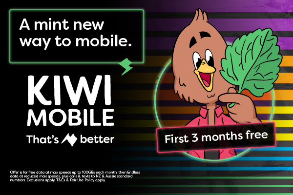 Kiwi Mobile - 3 Months FREE